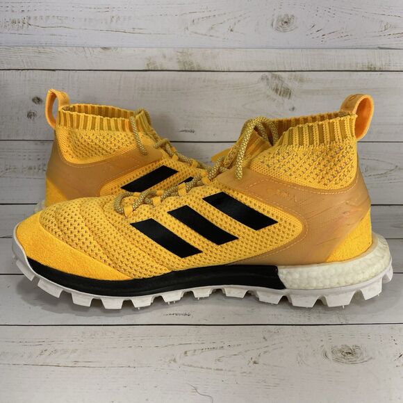 Gosha Rubchiniskiy X Adidas Copa Mid Primeknit Boost Gold Yellow Mens Size 9 - Picture 6 of 10